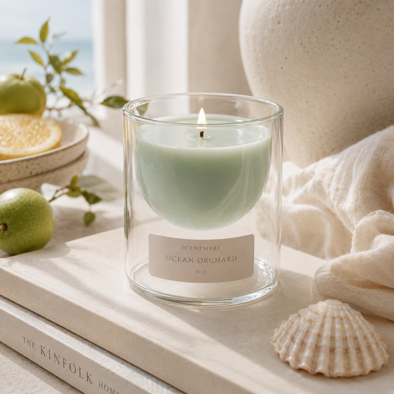 Ocean Orchard – Pear, White Tea & Coastal Orchid Candle