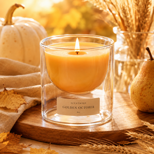 Golden October | 8 oz Apple, White Oak & Vanilla Candle