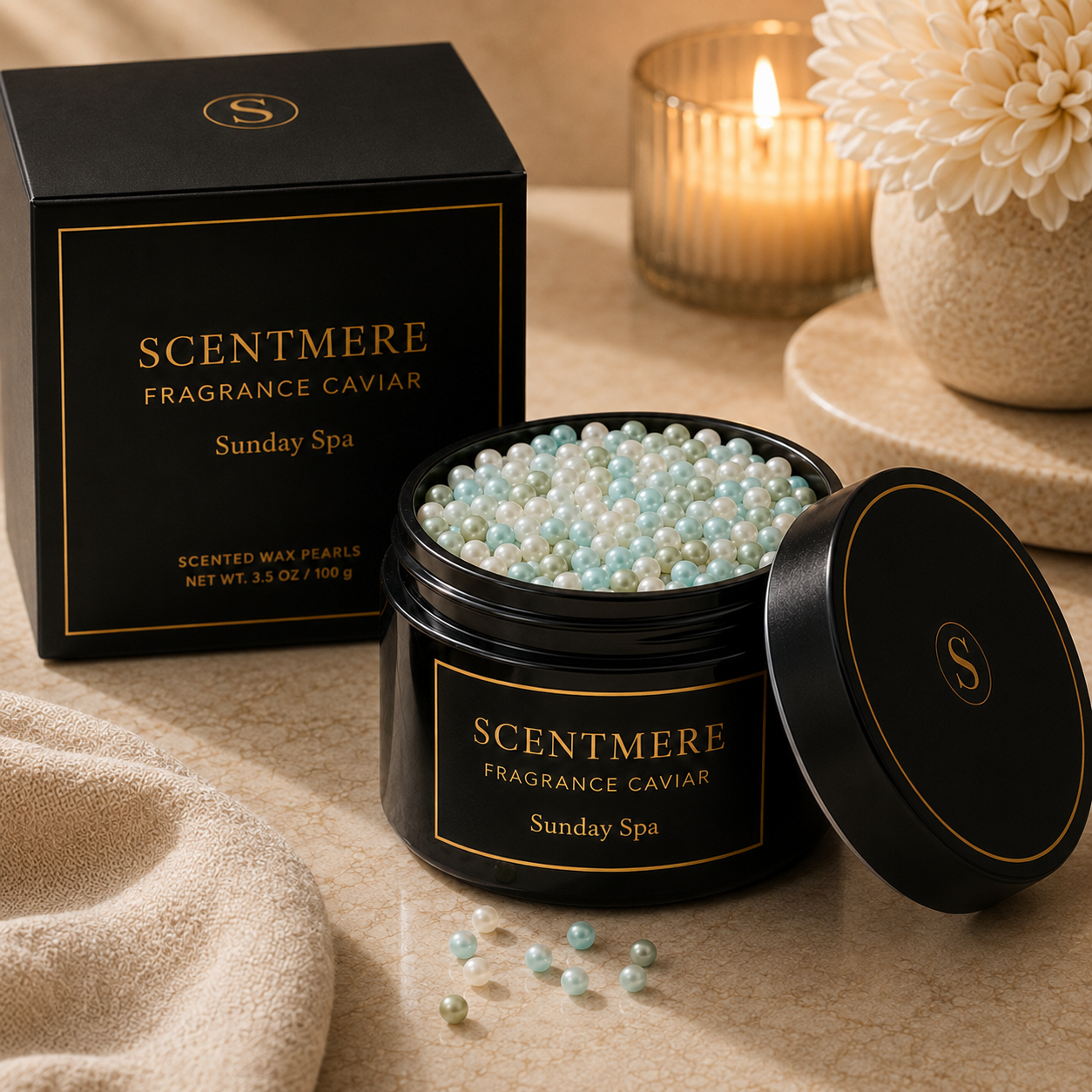 Sunday Spa Fragrance Caviar™ | White Tea, Eucalyptus, Bergamot & Soft Musk
