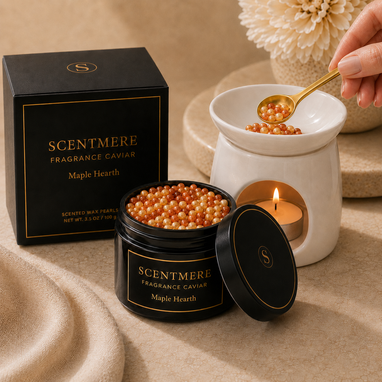 Maple Hearth Fragrance Caviar™ | Maple Cream, Toasted Vanilla, Amber & Warm Woods