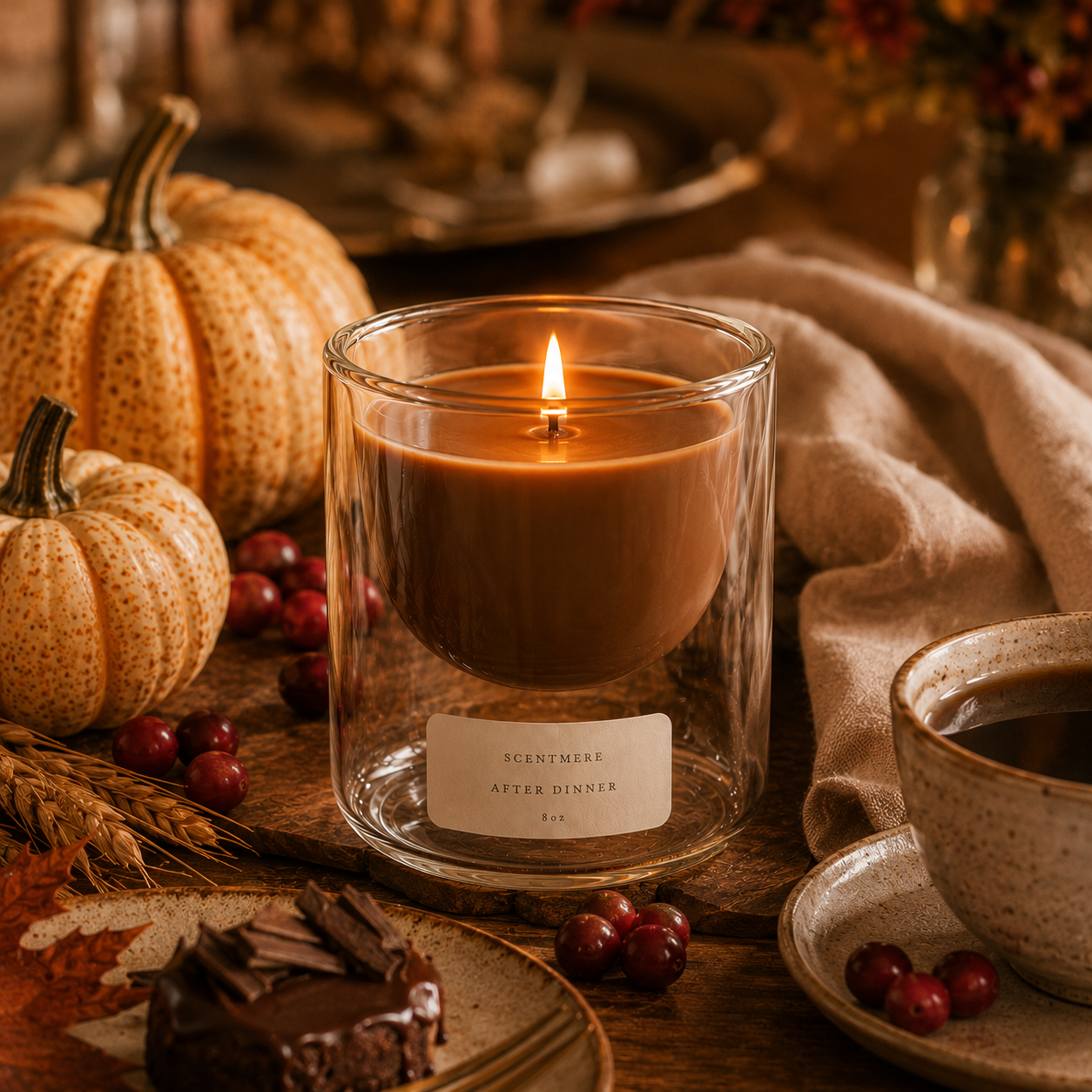 After Dinner | 8 oz Coffee, Tonka & Smoked Amber Candle