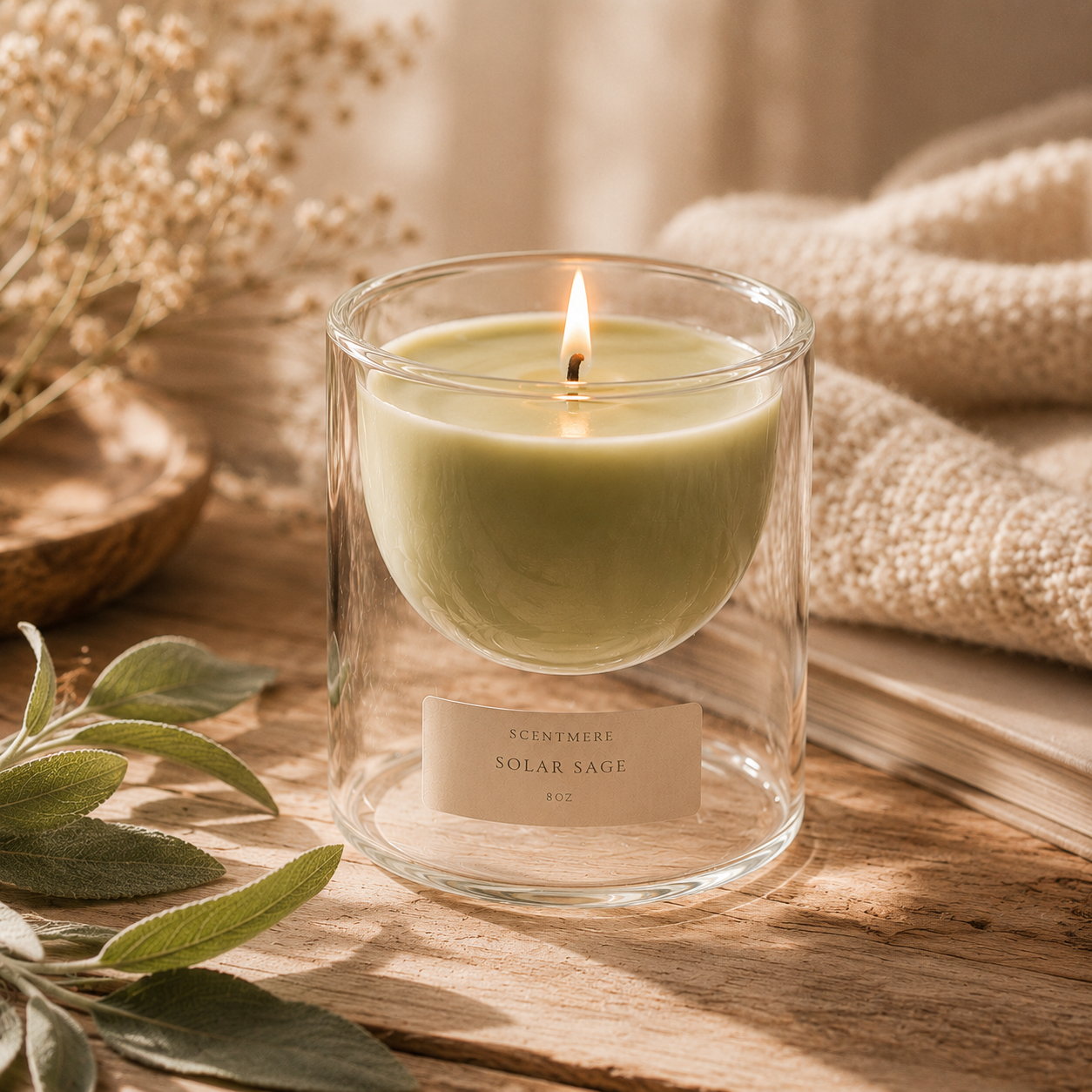 Solar Sage | Pineapple, Bergamot & Green Sage Candle