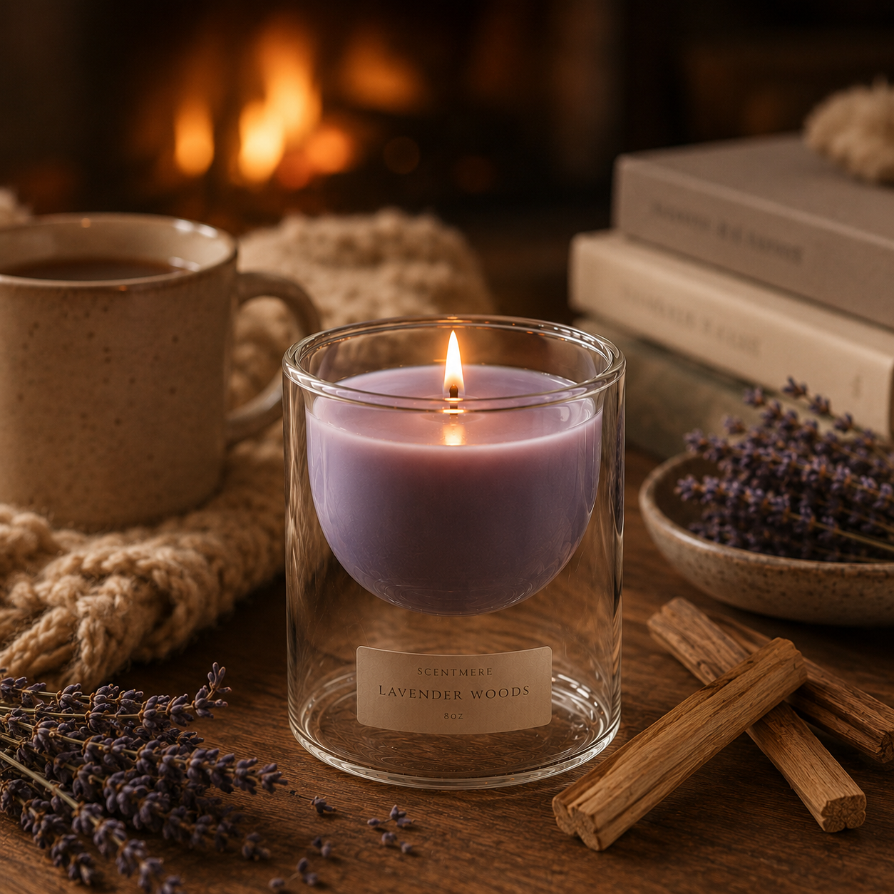 Lavender Woods – Coastal Lavender, Cedar & Sandalwood Candle