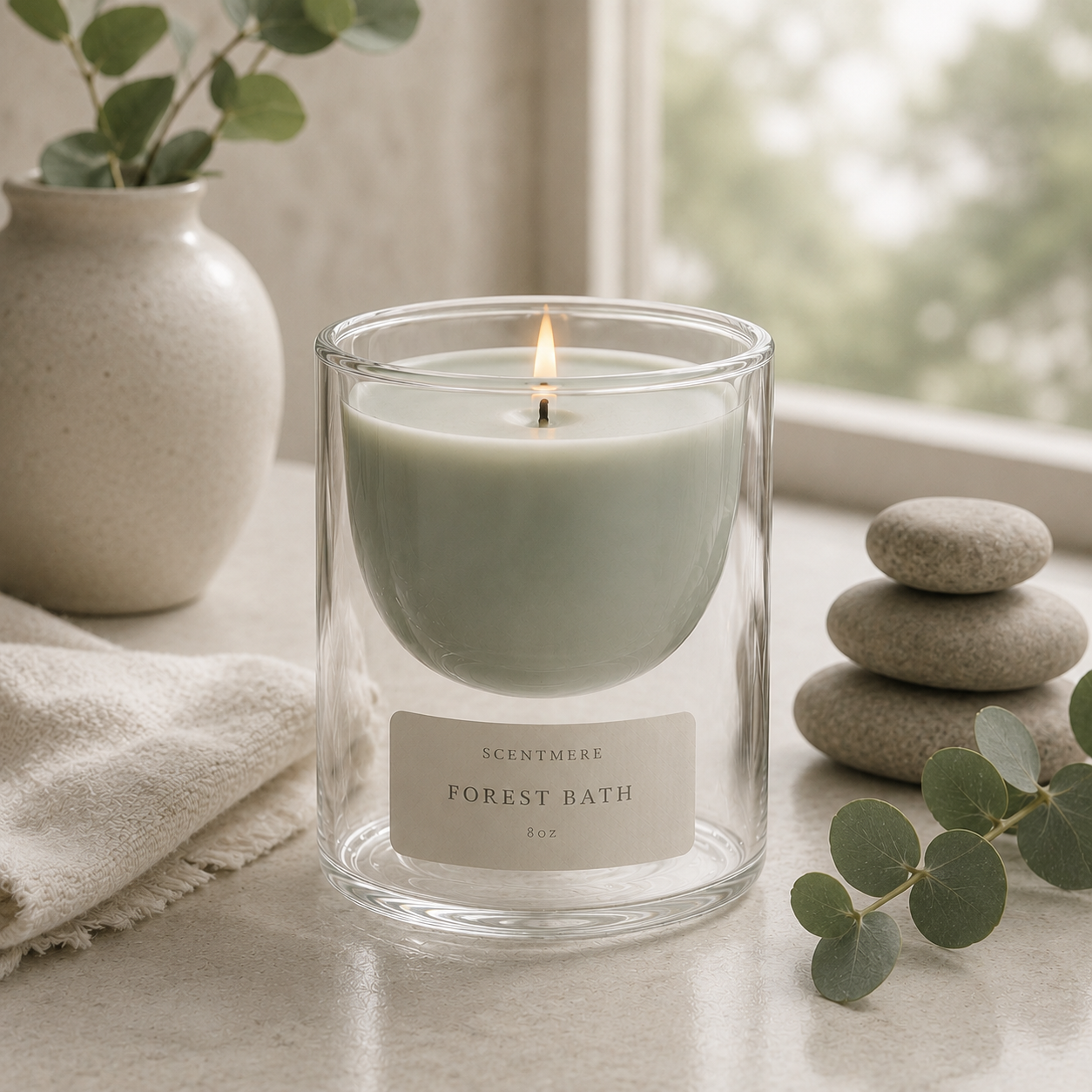 Forest Bath | Fern, Rainwater & Sandalwood Candle
