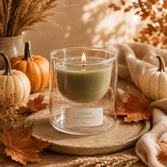 Sage at Sunset | 8 oz Sage, Rosemary & Sandalwood Candle