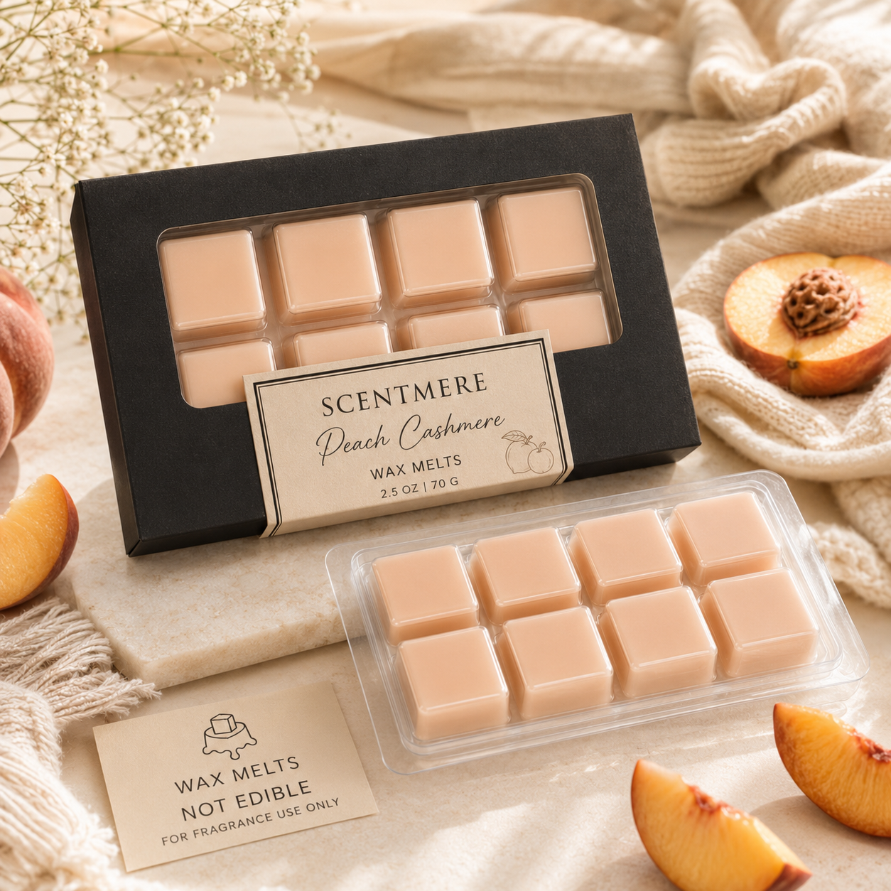 Peach Cashmere | Luxury Wax Melt Bar