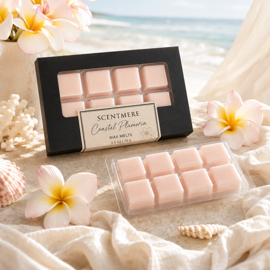 Coastal Plumeria Wax Melts | Tropical Floral Wax Bar