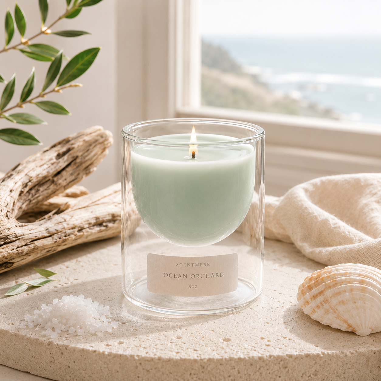 Ocean Orchard – Pear, White Tea & Coastal Orchid Candle