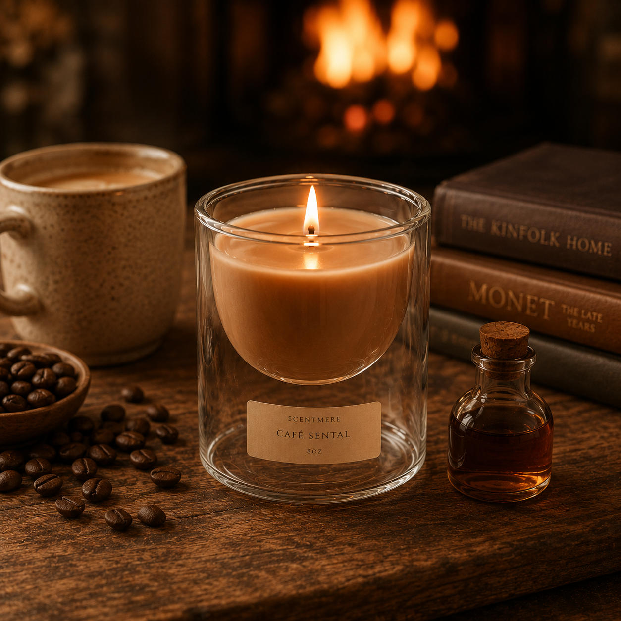 Café Santal – Roasted Coffee, Caramel & Sandalwood Candle