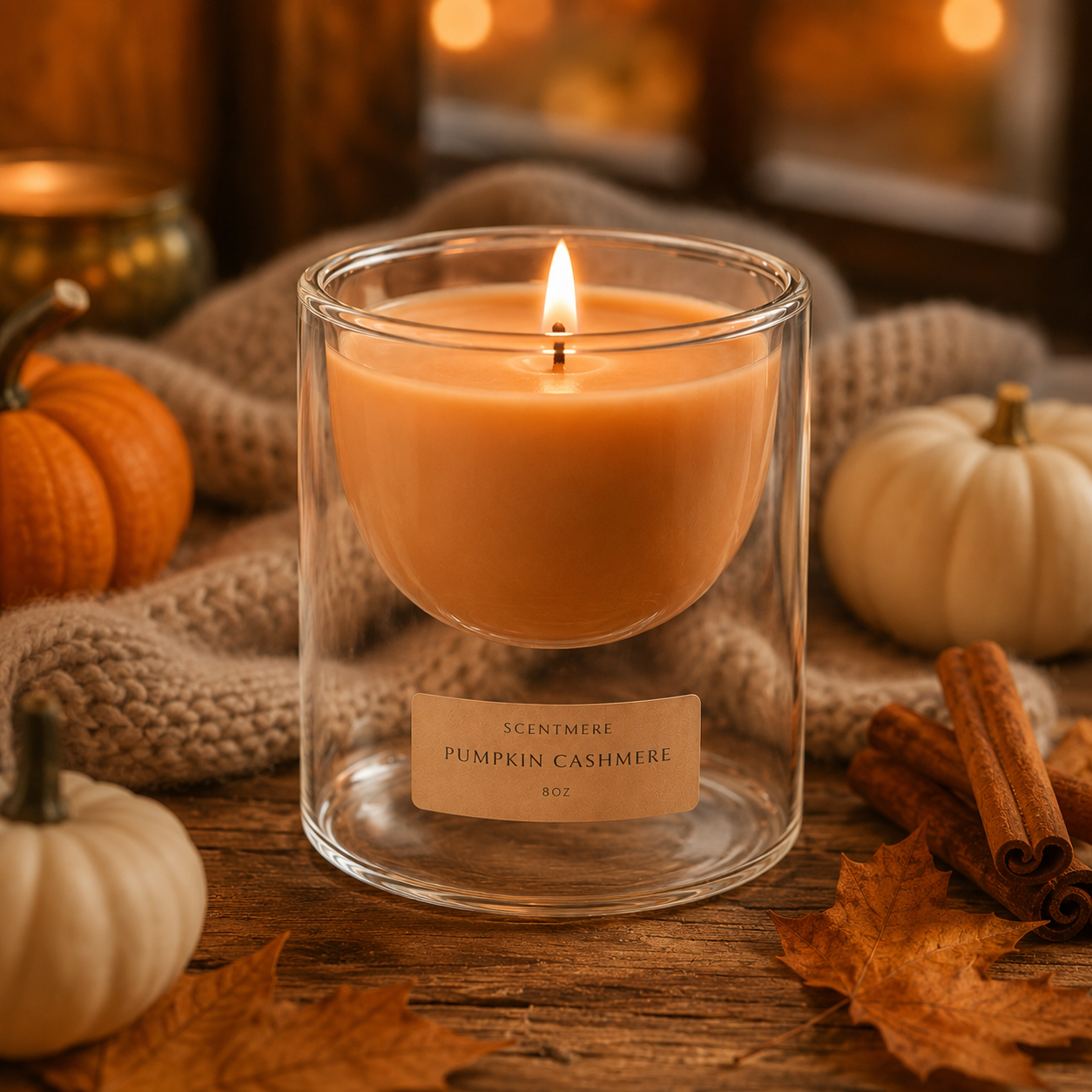 Pumpkin Cashmere - Spiced Pumpkin & Vanilla Candle