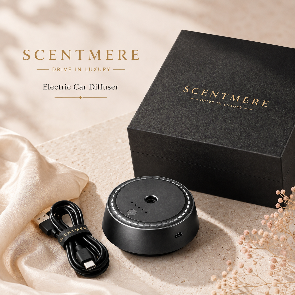 SCENTMERE Electric Car Diffuser | Smart Luxury Auto Fragrance