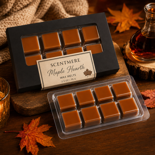 Maple Hearth Wax Melts | Cozy Maple Luxury Wax Bar